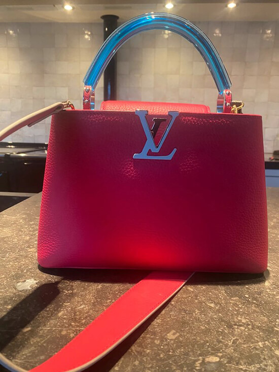 Louis Vuitton Elegant Capucines Bag MM Dark Peach Pursevalley